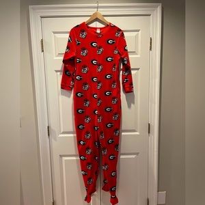 University of Georgia UGA Sideline Apparel Ladies Fleece Onesie Medium ❤…